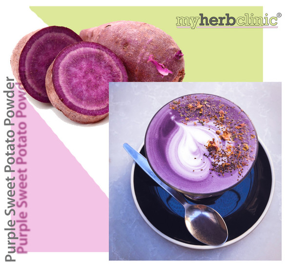 MY HERB CLINIC ® PURPLE SWEET POTATO POWDER - MEDICAL & FOOD GRADE - ANTIOXIDANTS